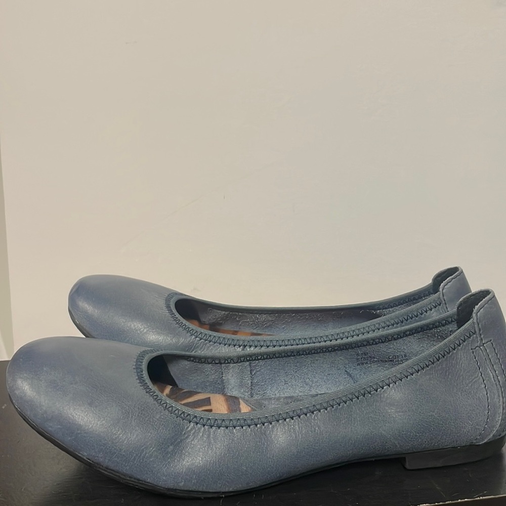 Born shoes. Ballet slipper style.  Worn once for photo shoot.